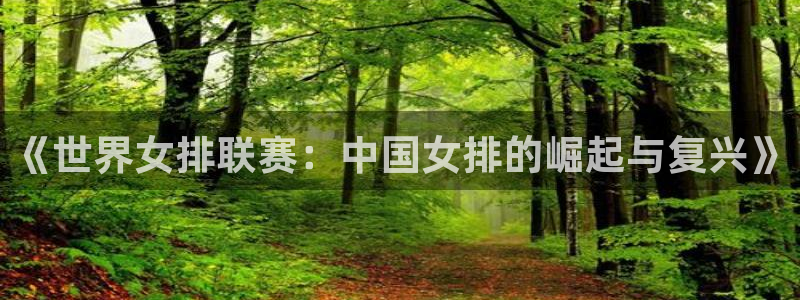 黑白直播app下载：《世界女排联赛：中国女排的崛起与复兴》